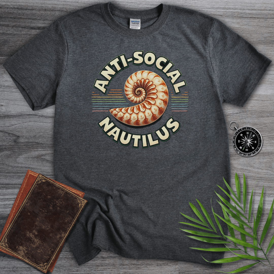 T-Shirt Dark Heather / S Anti-social Nautilus T-Shirt