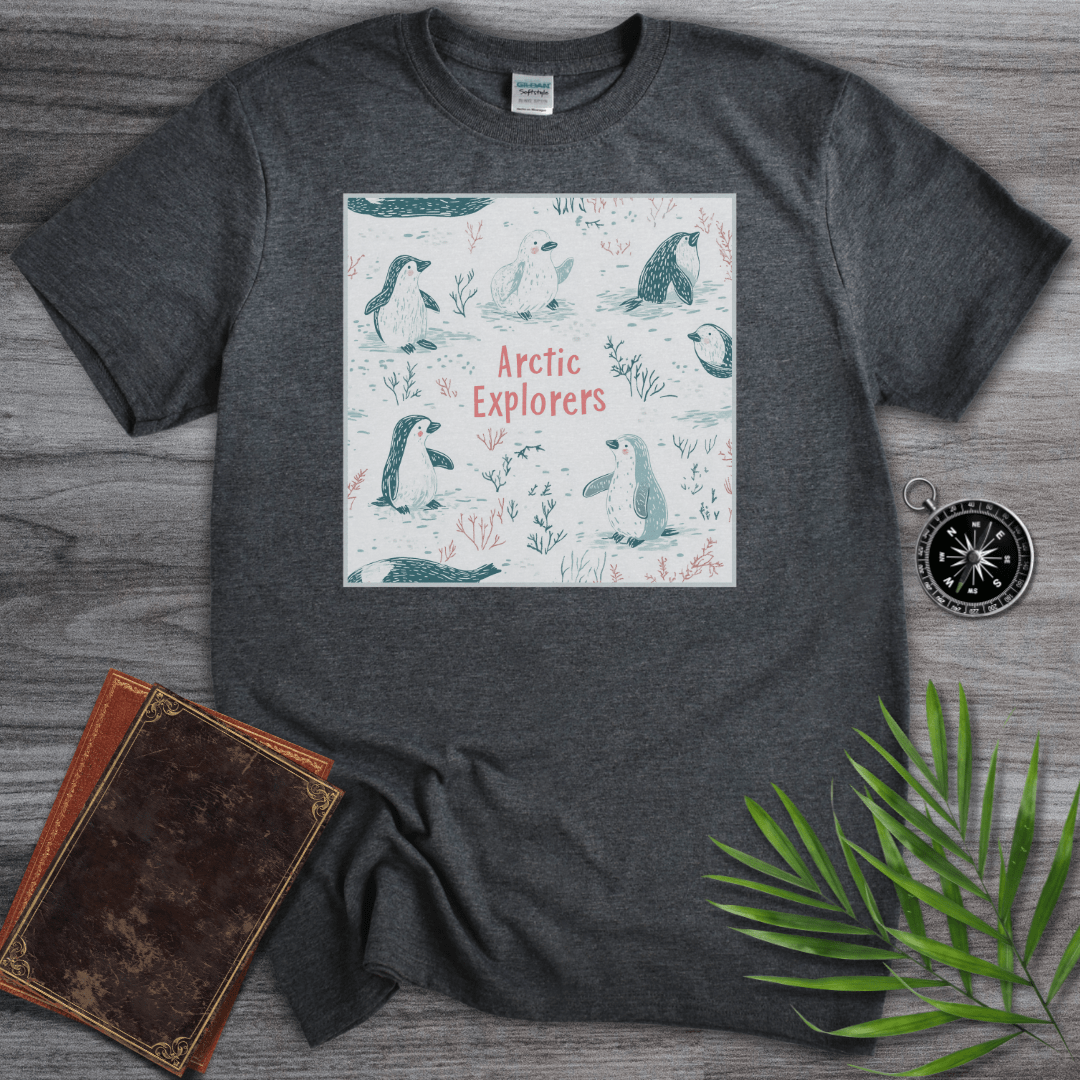 T-Shirt Dark Heather / S Arctic Penguin Explorers T-Shirt