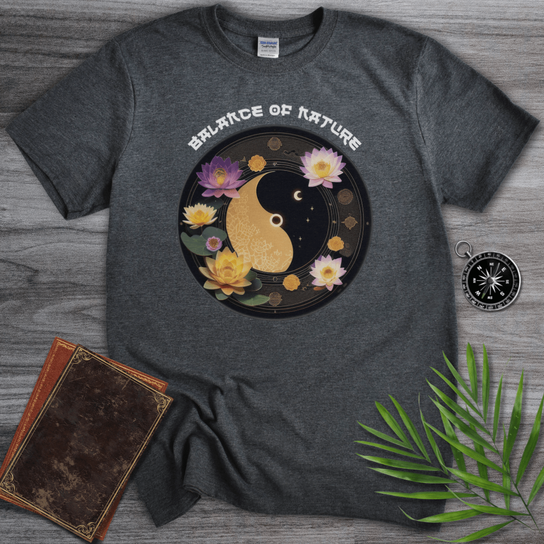 T-Shirt Dark Heather / S Balance of Nature: Yinyang T-Shirt