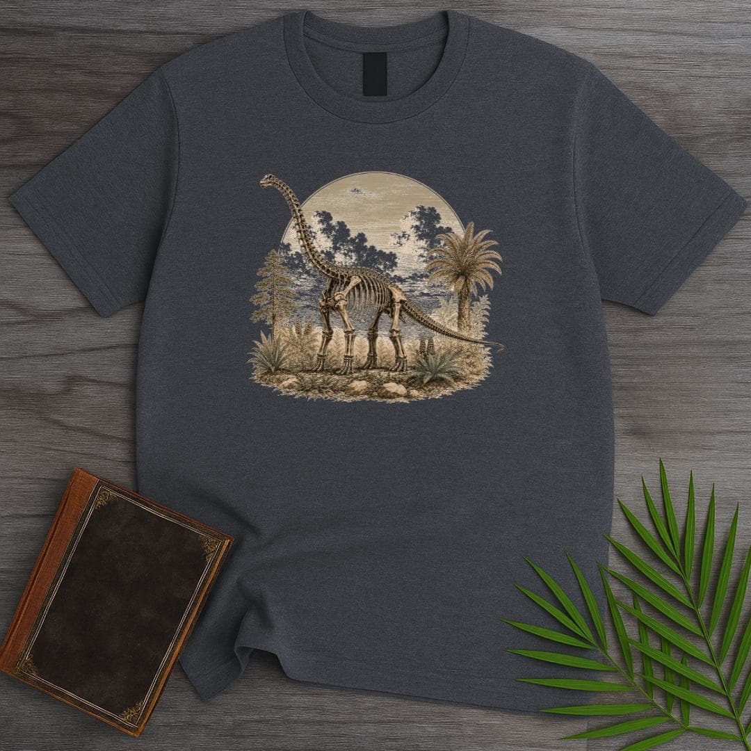 T-Shirt Dark Heather / S Beneath the Ferns Sauropod T-Shirt