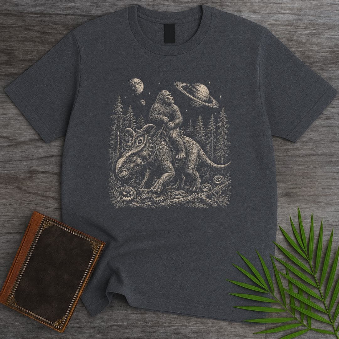 T-Shirt Dark Heather / S Bigfoot Halloween Park T-Shirt