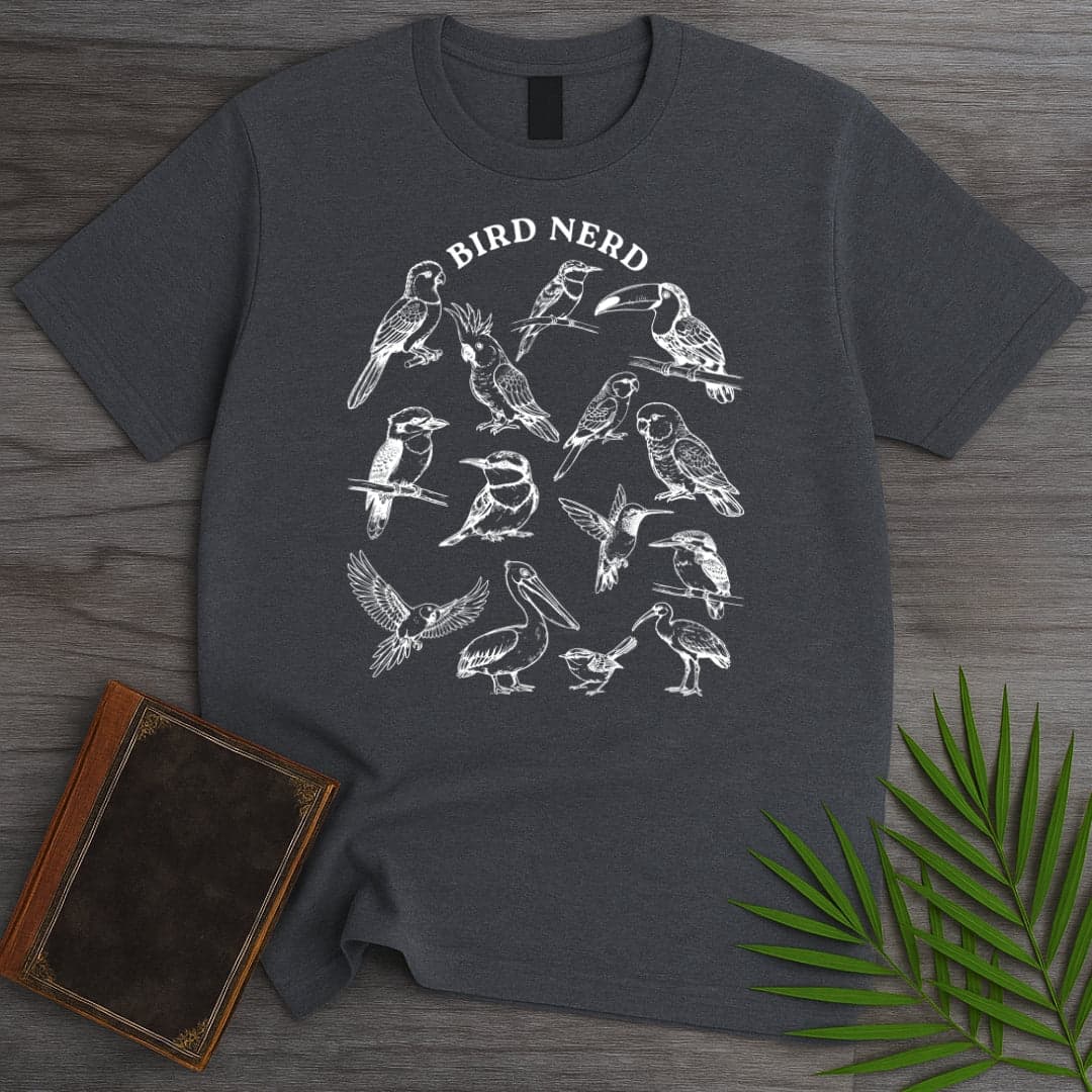 T-Shirt Dark Heather / S Bird Nerd T-Shirt