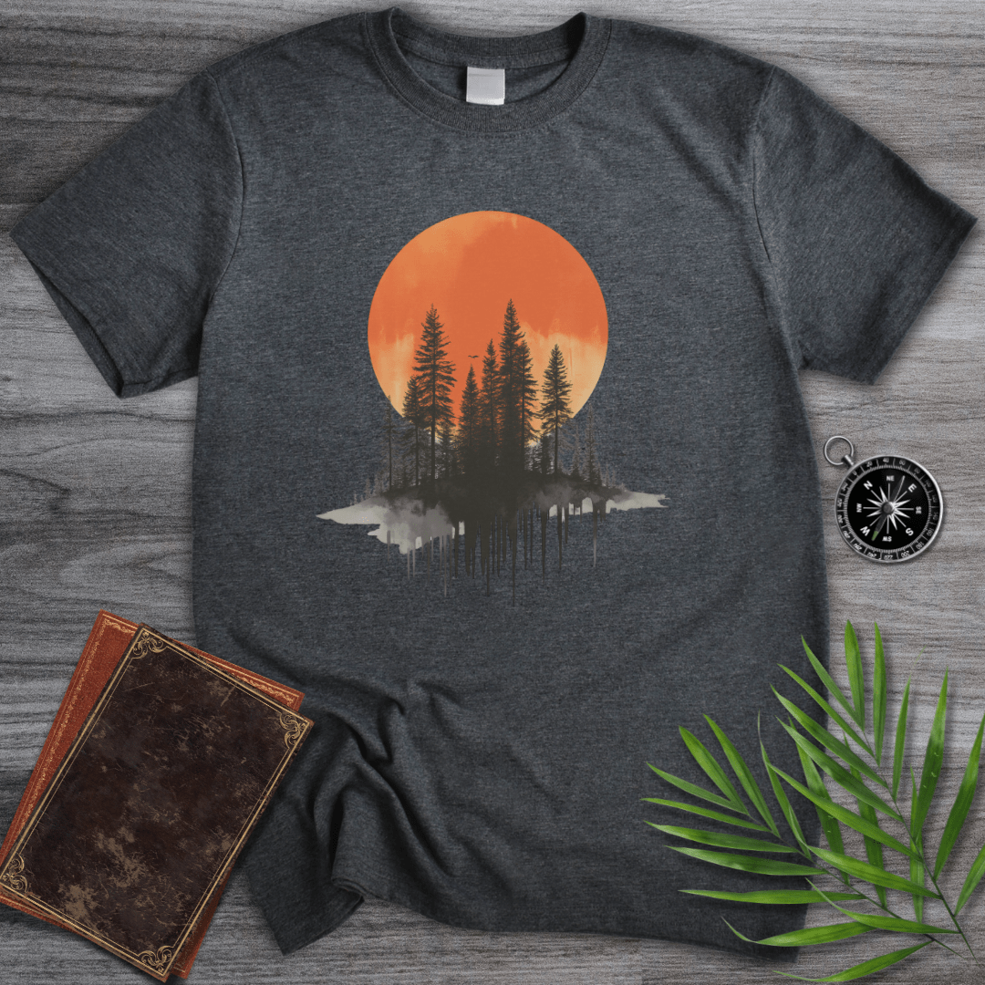 T-Shirt Dark Heather / S Blood Moon Forest Graphic T-Shirt