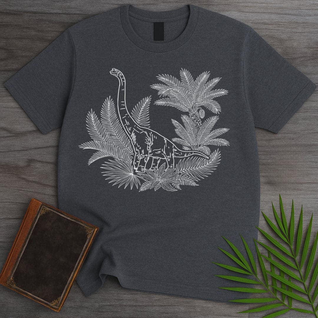 T-Shirt Dark Heather / S Brachiosaurus Mesozoic Arrangement T-Shirt