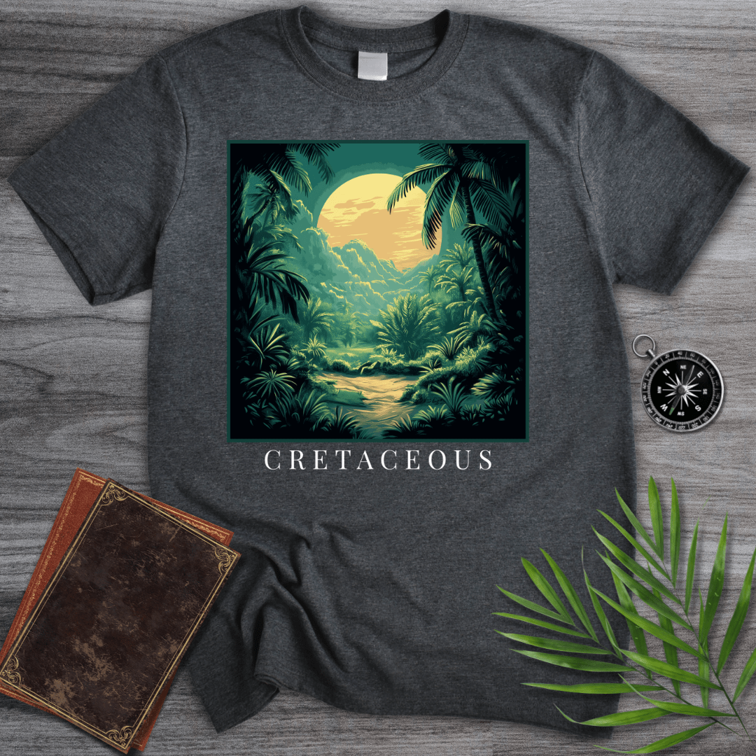 T-Shirt Dark Heather / S Cretaceous Environment at Dawn T-Shirt