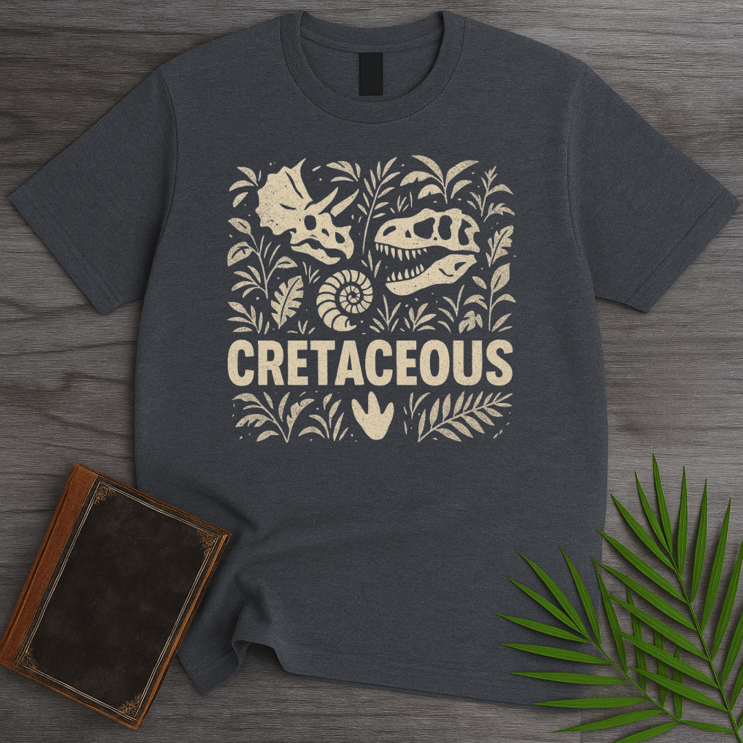 T-Shirt Dark Heather / S Cretaceous Fossil Elements T-Shirt