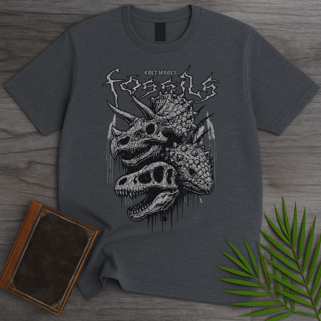 T-Shirt Dark Heather / S Cretaceous Fossils Thrasher T-Shirt