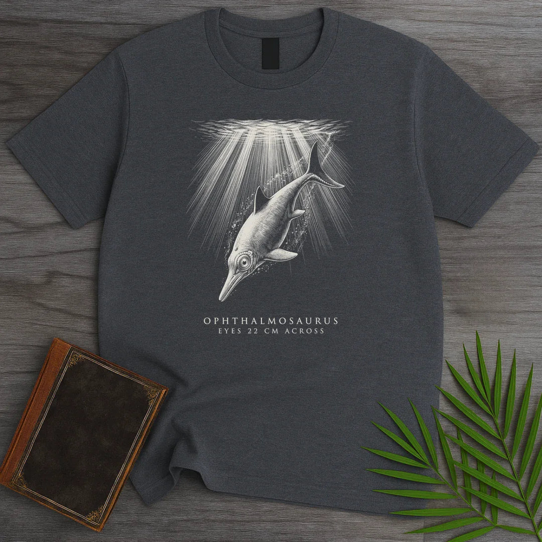 T-Shirt Dark Heather / S Deep Eye Ophthalmosaurus T-Shirt