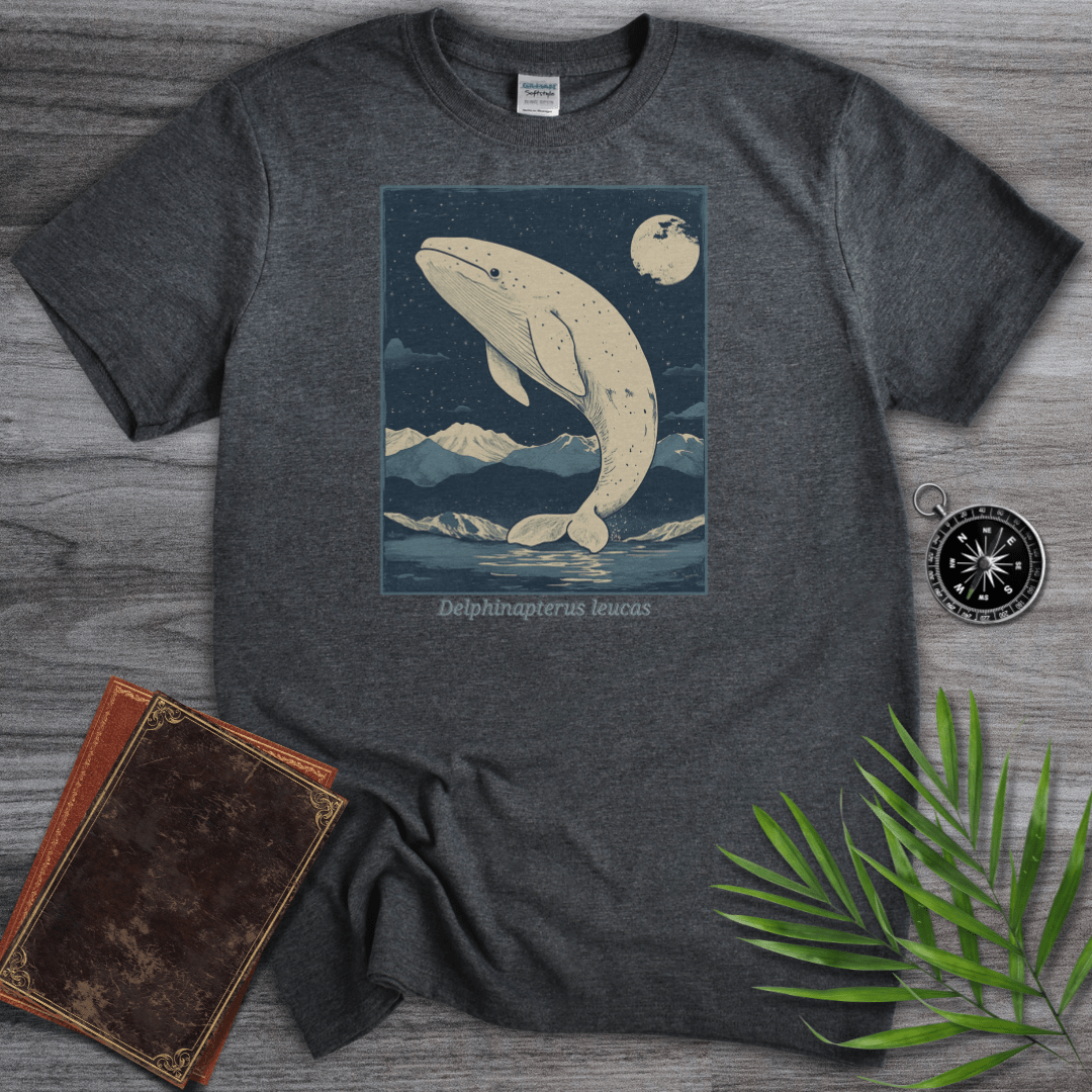 T-Shirt Dark Heather / S Delphinapterus leucas (Beluga Whale) T-Shirt