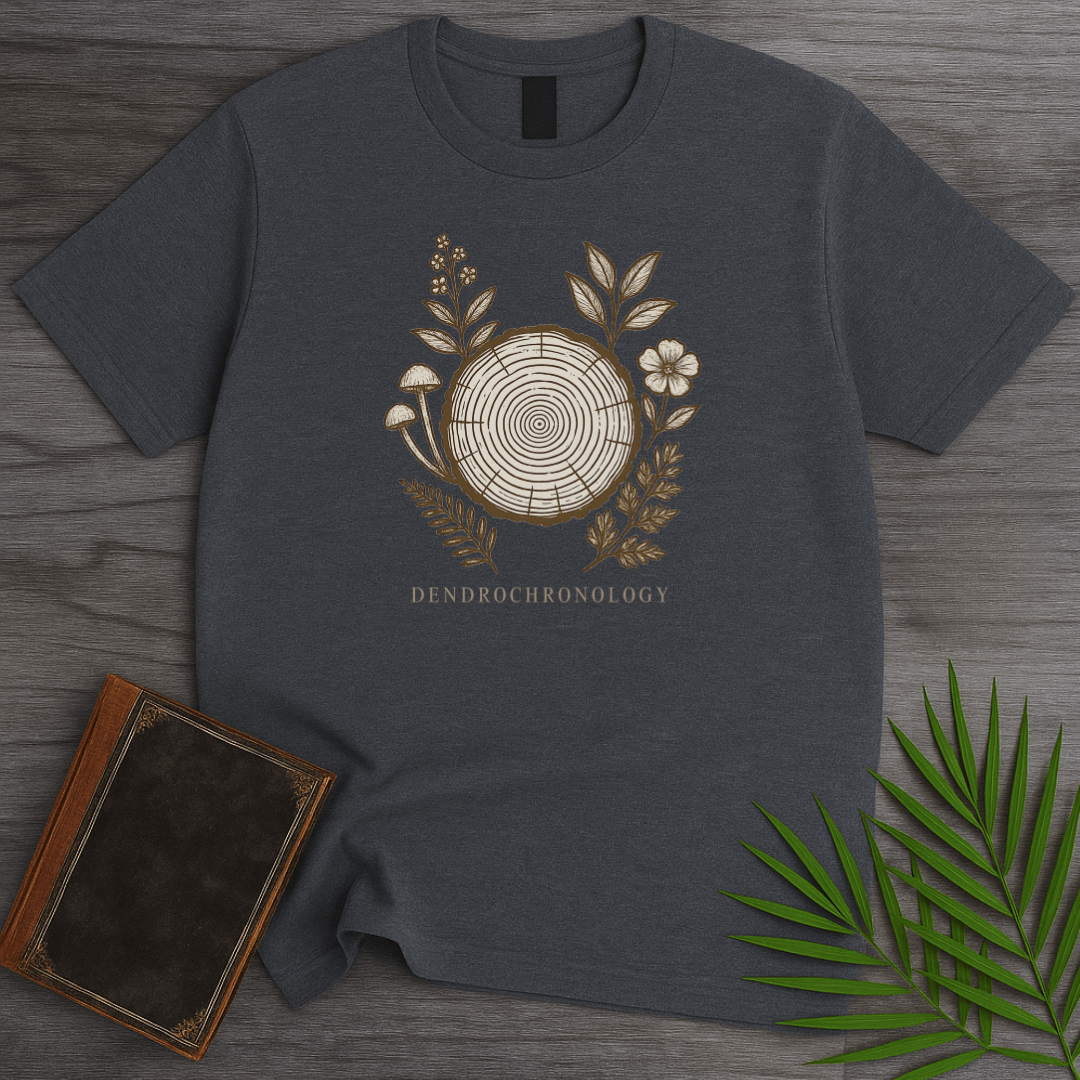 T-Shirt Dark Heather / S Dendrochronology Tree Ring T-Shirt