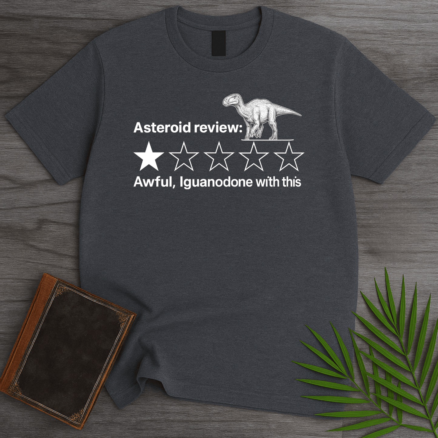 T-Shirt Dark Heather / S Dino 1 Star Review T-Shirt