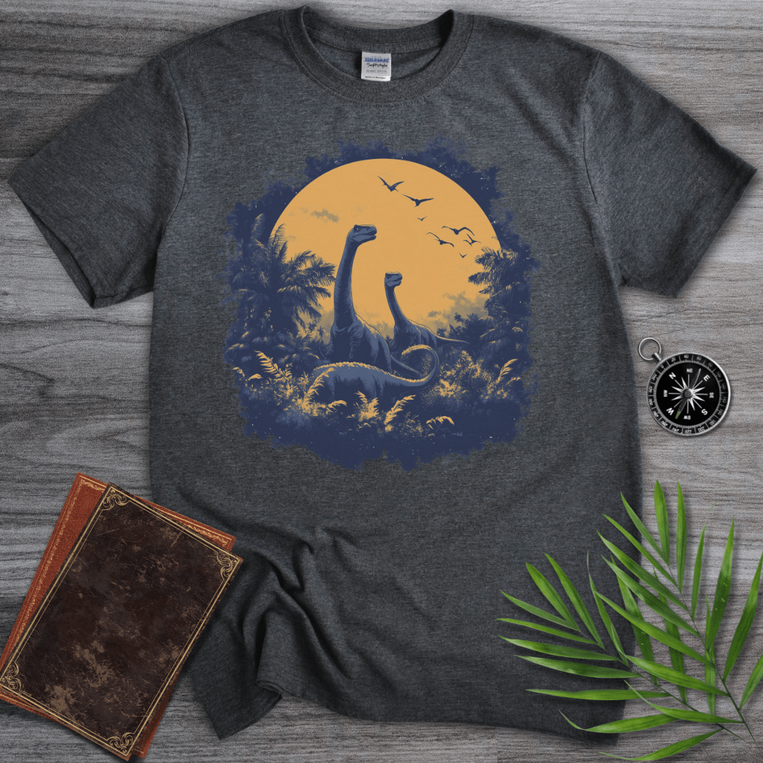 T-Shirt Dark Heather / S Dinosaur at Dusk T-Shirt