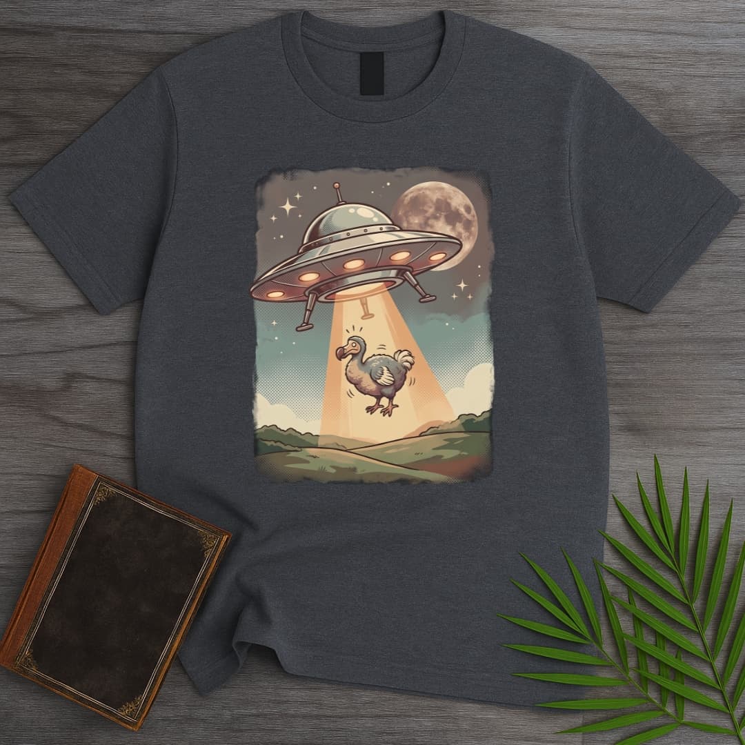 T-Shirt Dark Heather / S Dodo UFO Abduction T-Shirt