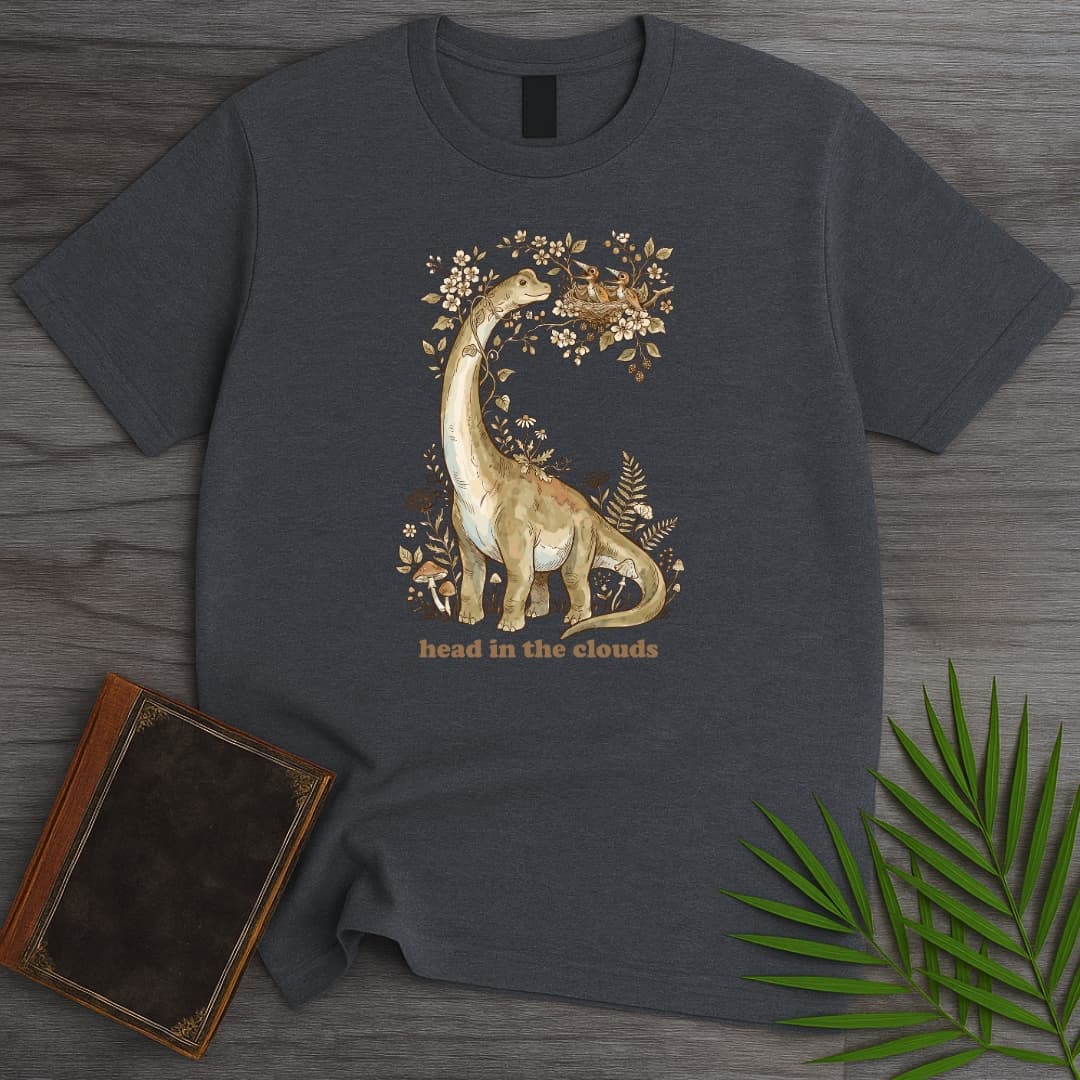 T-Shirt Dark Heather / S Dreaming Brachiosaurus T-Shirt