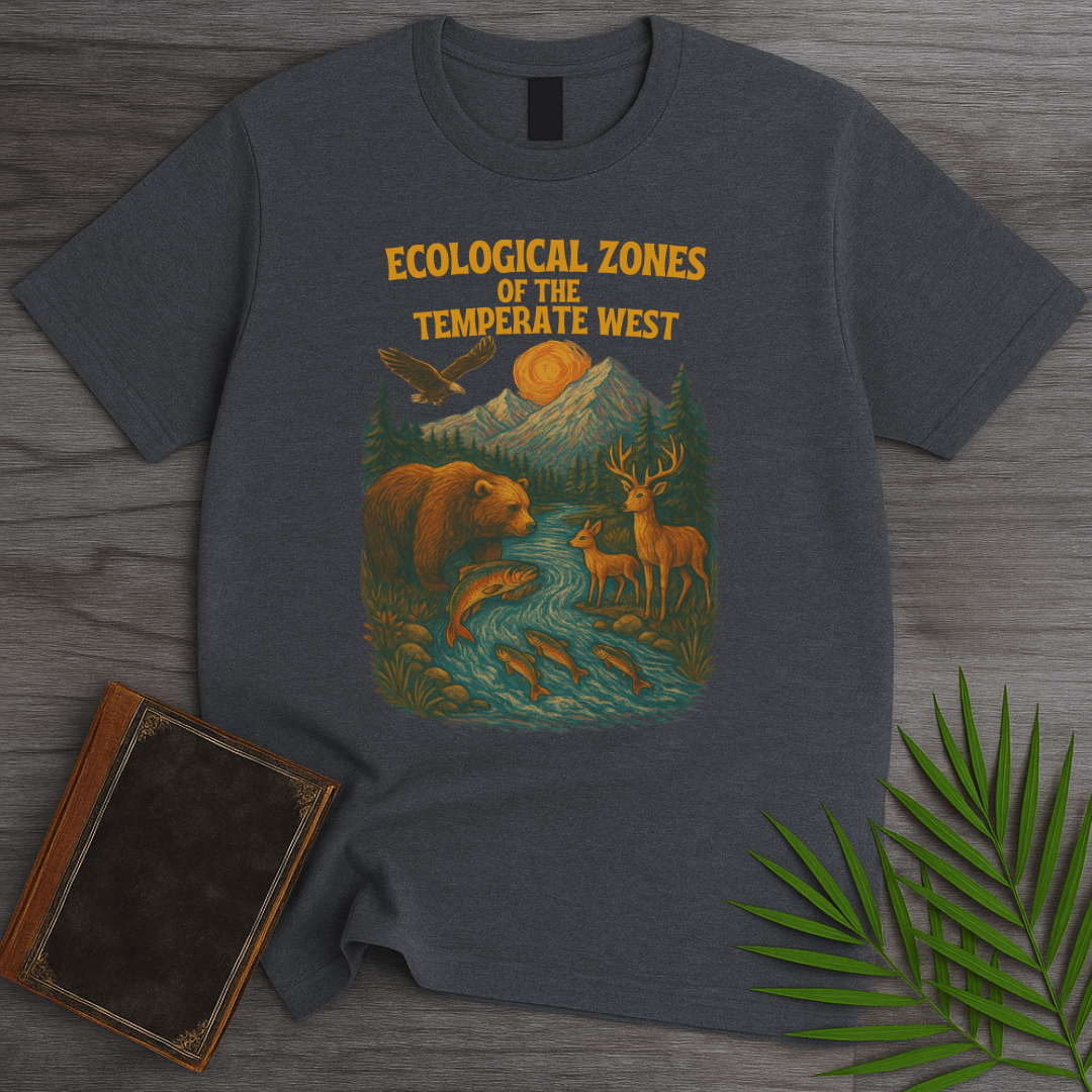 T-Shirt Dark Heather / S Ecological Zones of The West T-Shirt