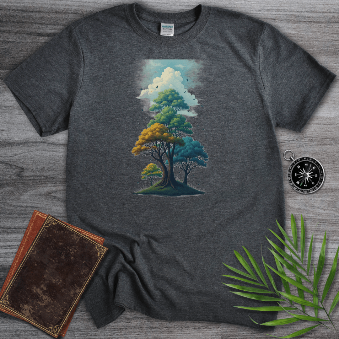 T-Shirt Dark Heather / S Environmental Tree Landscape T-Shirt