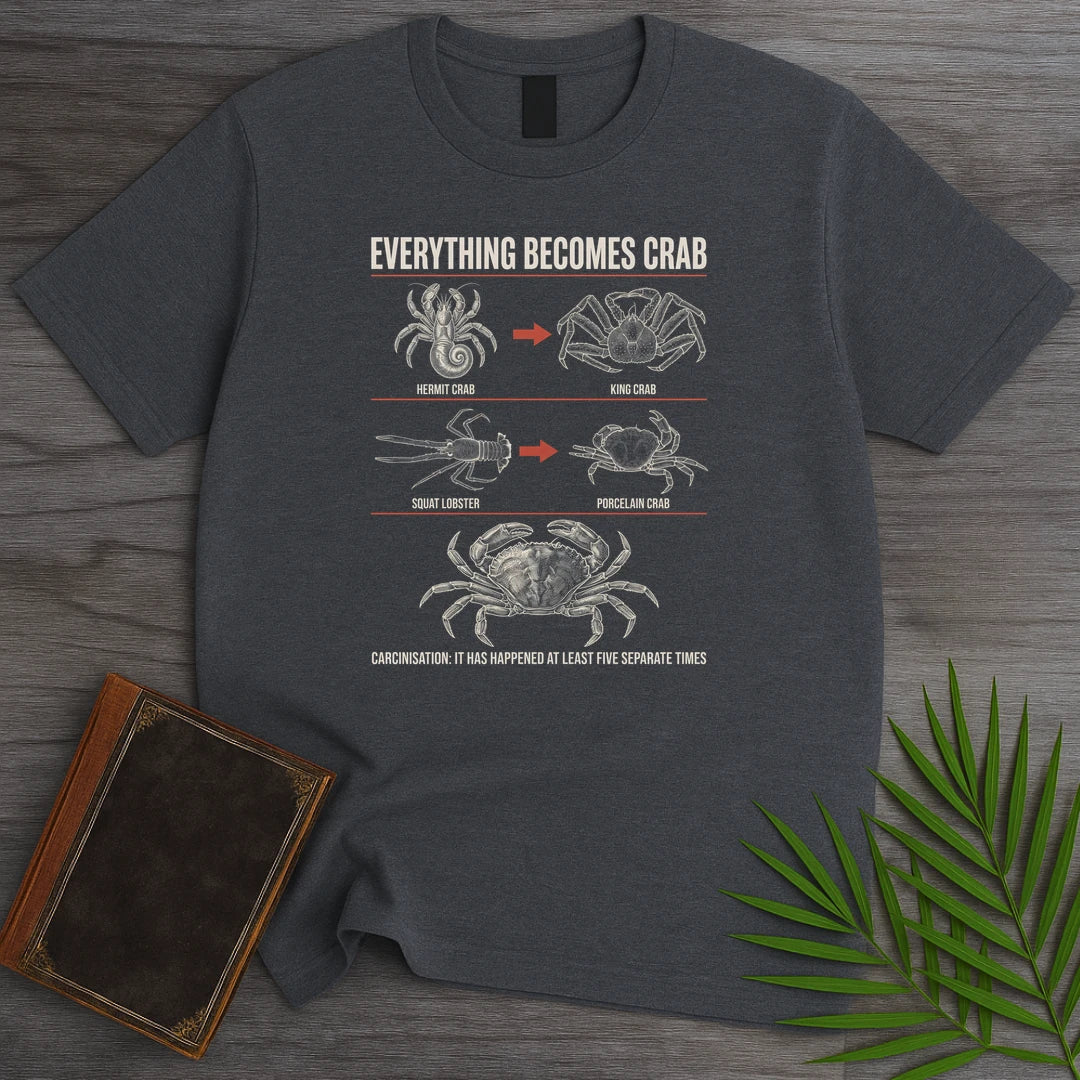 T-Shirt Dark Heather / S Everything Becomes Crab T-Shirt