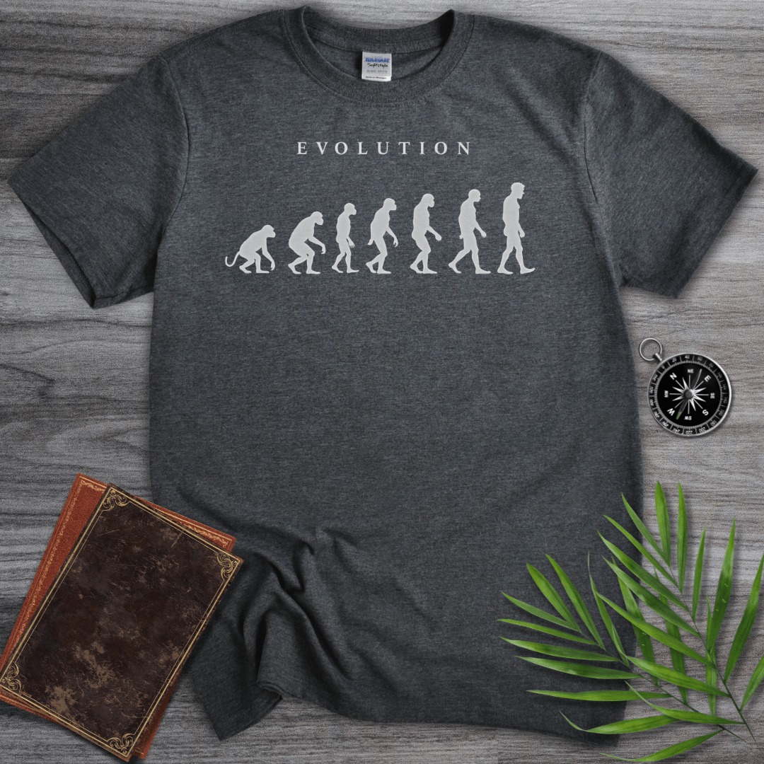 T-Shirt Dark Heather / S Evolution Towards Homo-Sapiens T-Shirt