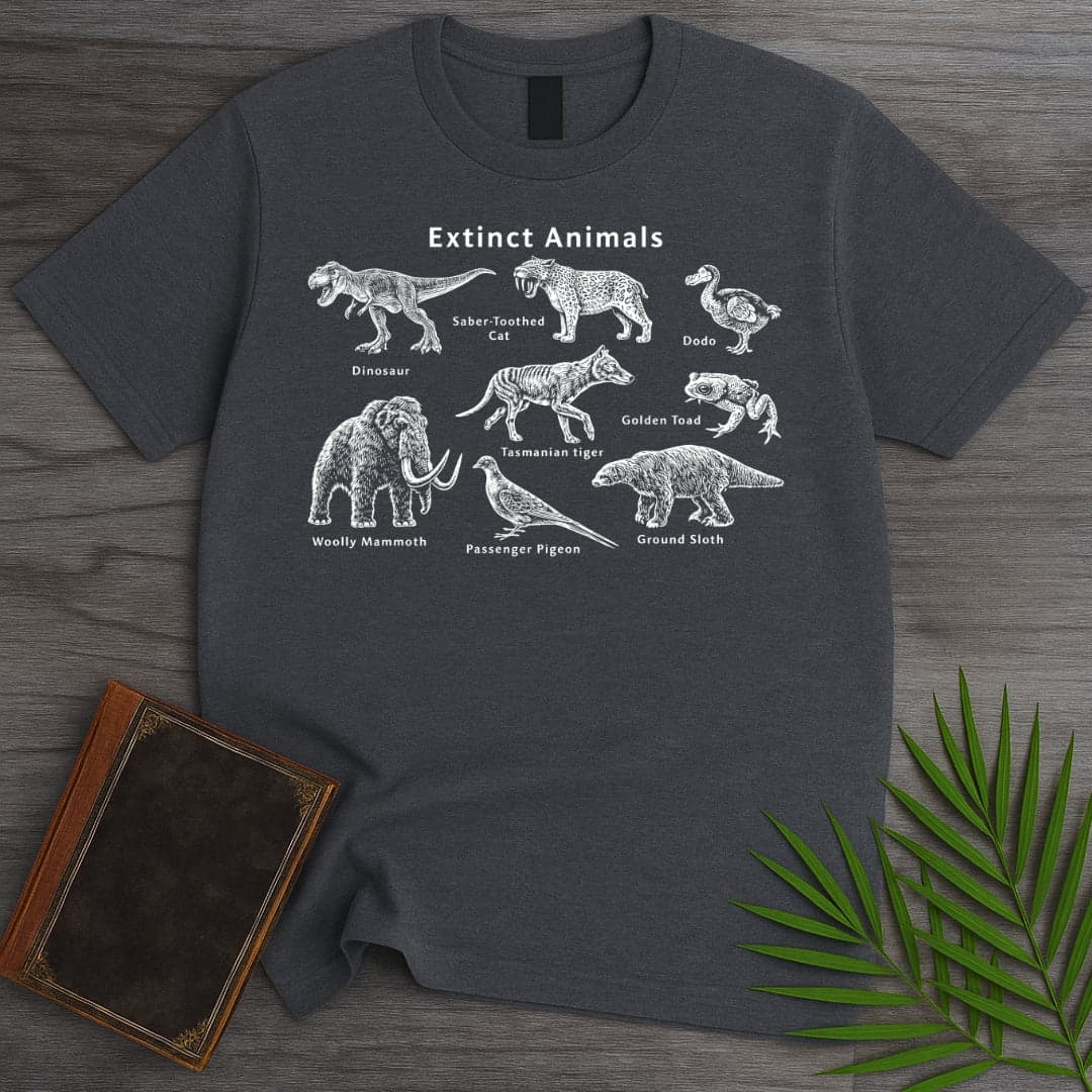 T-Shirt Dark Heather / S Extinct Animals T-Shirt