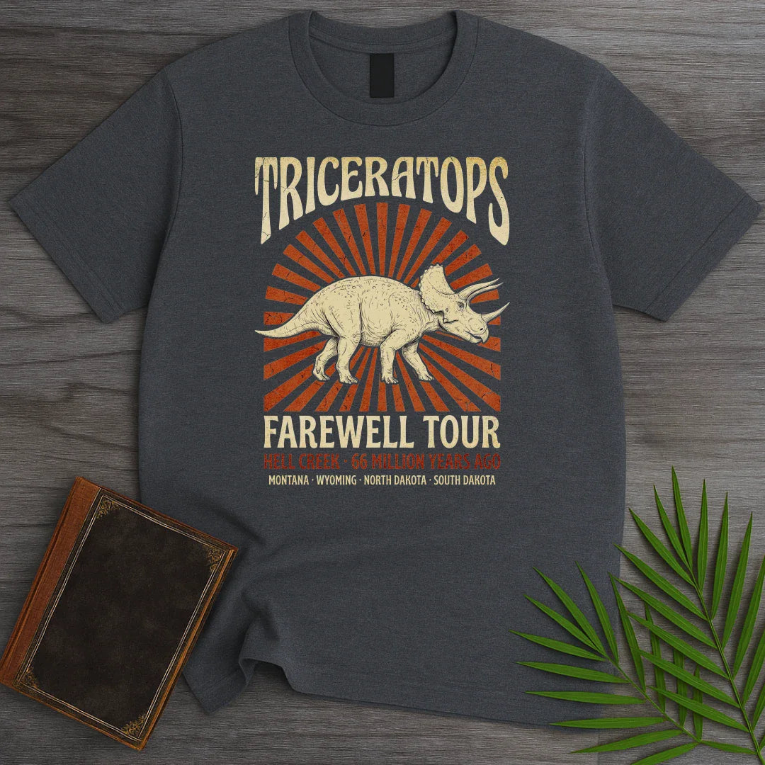 T-Shirt Dark Heather / S Farewell Tour Triceratops T-Shirt