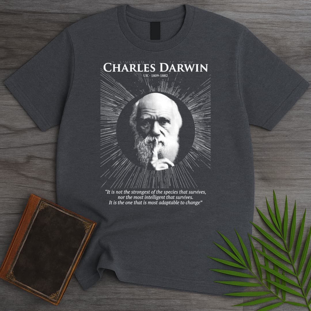 T-Shirt Dark Heather / S Father of Evolution T-Shirt