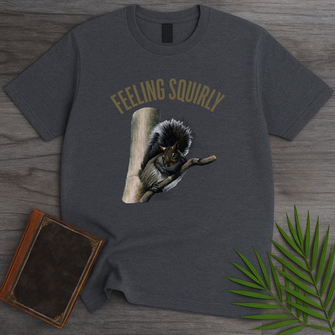 T-Shirt Dark Heather / S Feeling Squirly T-Shirt (Doobie)