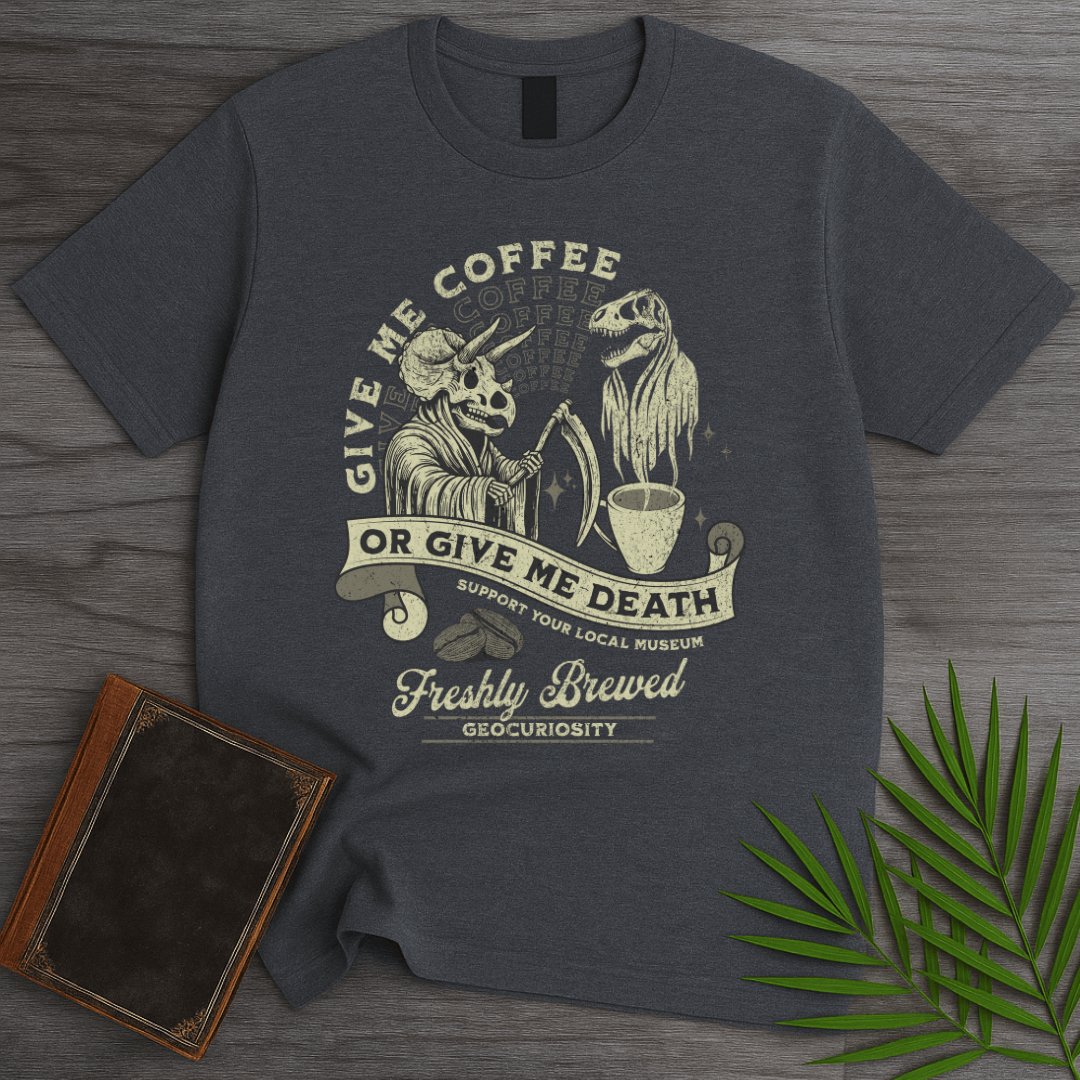 T-Shirt Dark Heather / S Give Me Coffee or Death T-Shirt