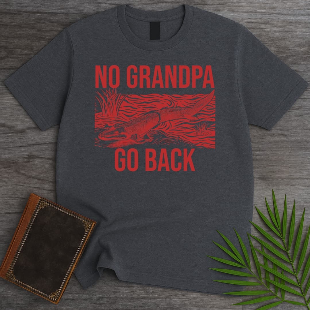 T-Shirt Dark Heather / S Go Back Grandpa! T-Shirt