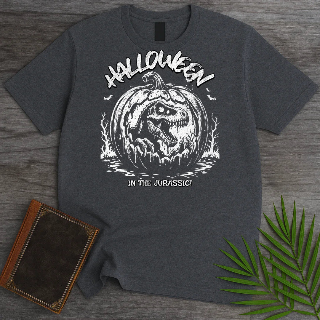 T-Shirt Dark Heather / S Halloween in the Jurassic T-Shirt