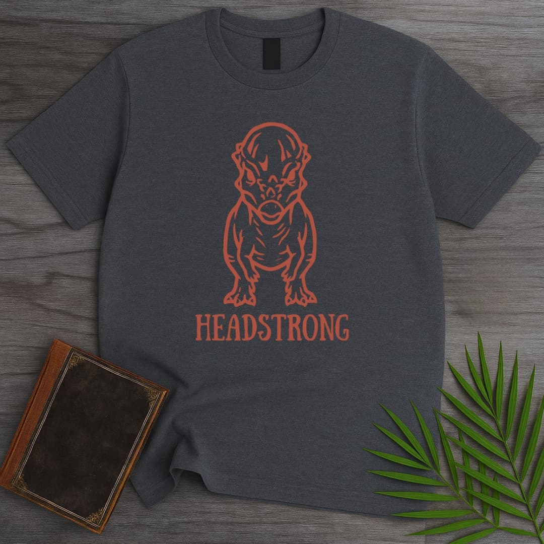 T-Shirt Dark Heather / S Headstrong Pachycephalosaurus T-Shirt