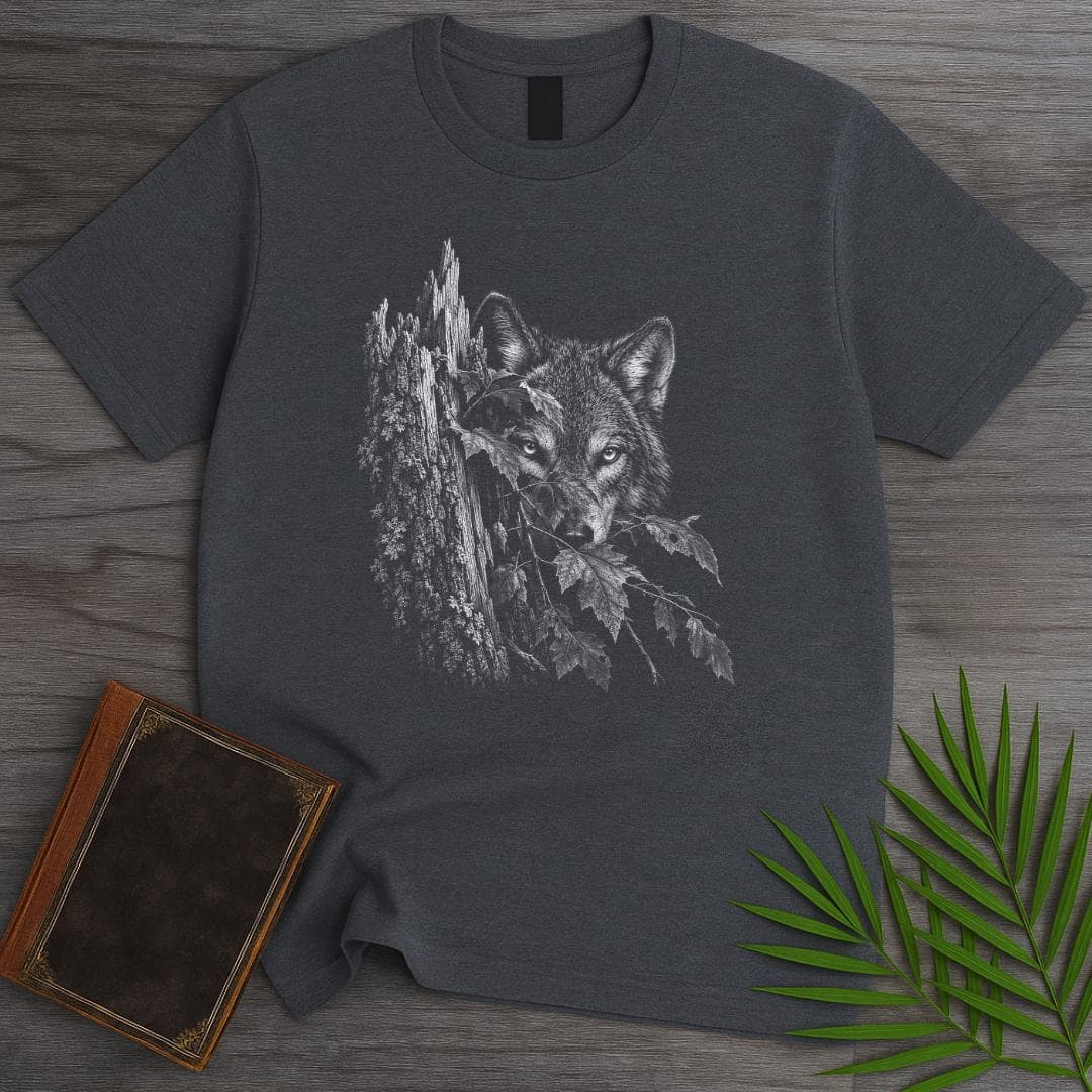 T-Shirt Dark Heather / S Hunting Wolf T-Shirt