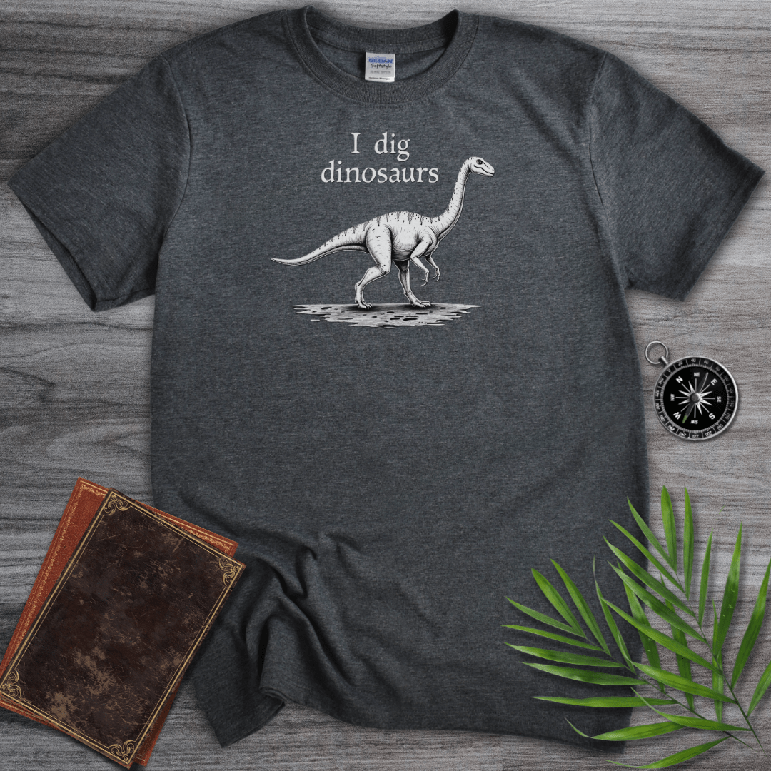 T-Shirt Dark Heather / S I Dig Dinosaurs T-Shirt