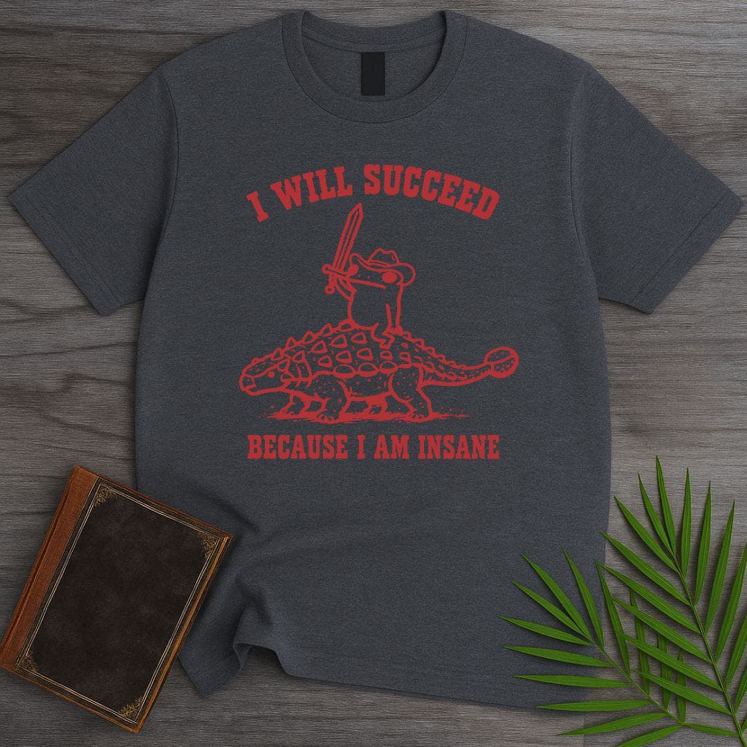 T-Shirt Dark Heather / S I Will Succeed T-Shirt