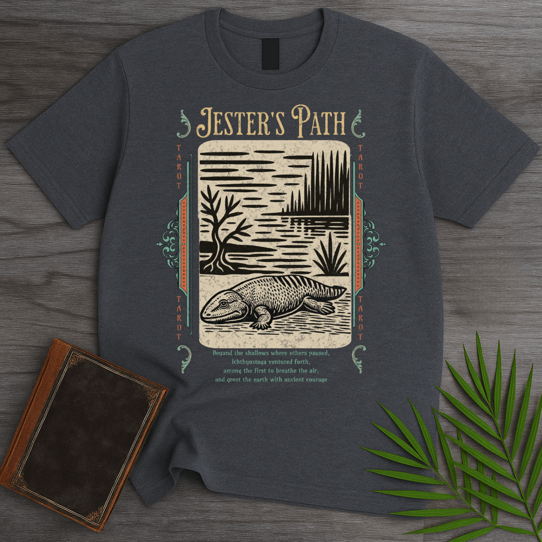 T-Shirt Dark Heather / S Ichthyostega Jester's Path T-Shirt