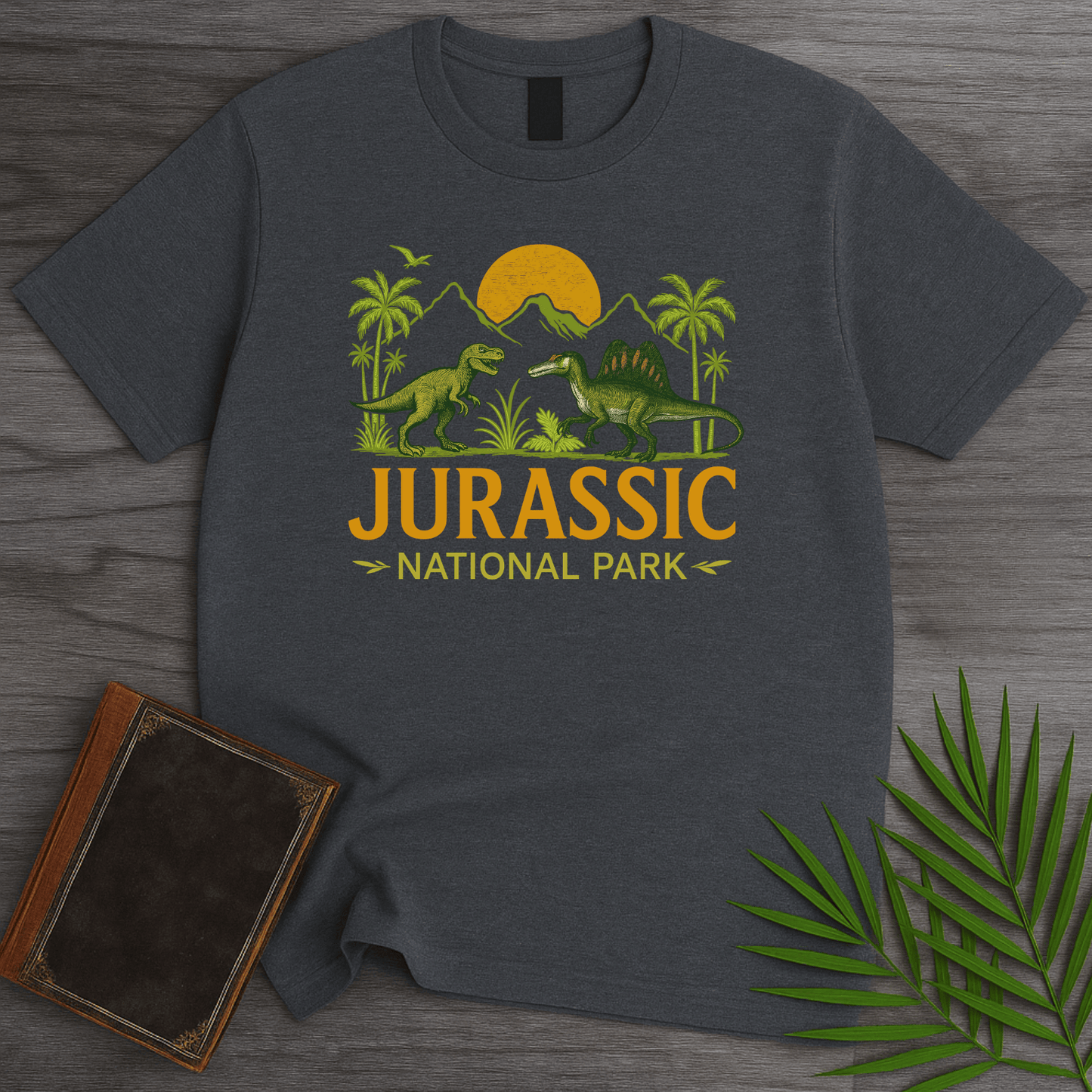 T-Shirt Dark Heather / S Jurassic National Park T-Shirt
