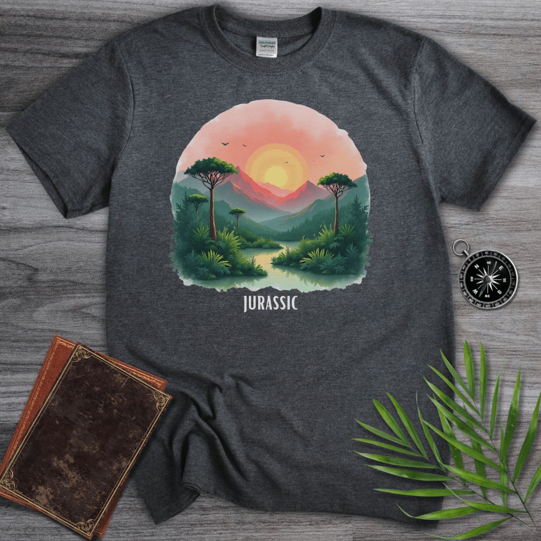 T-Shirt Dark Heather / S Jurassic Sunset Environment Graphic T-Shirt