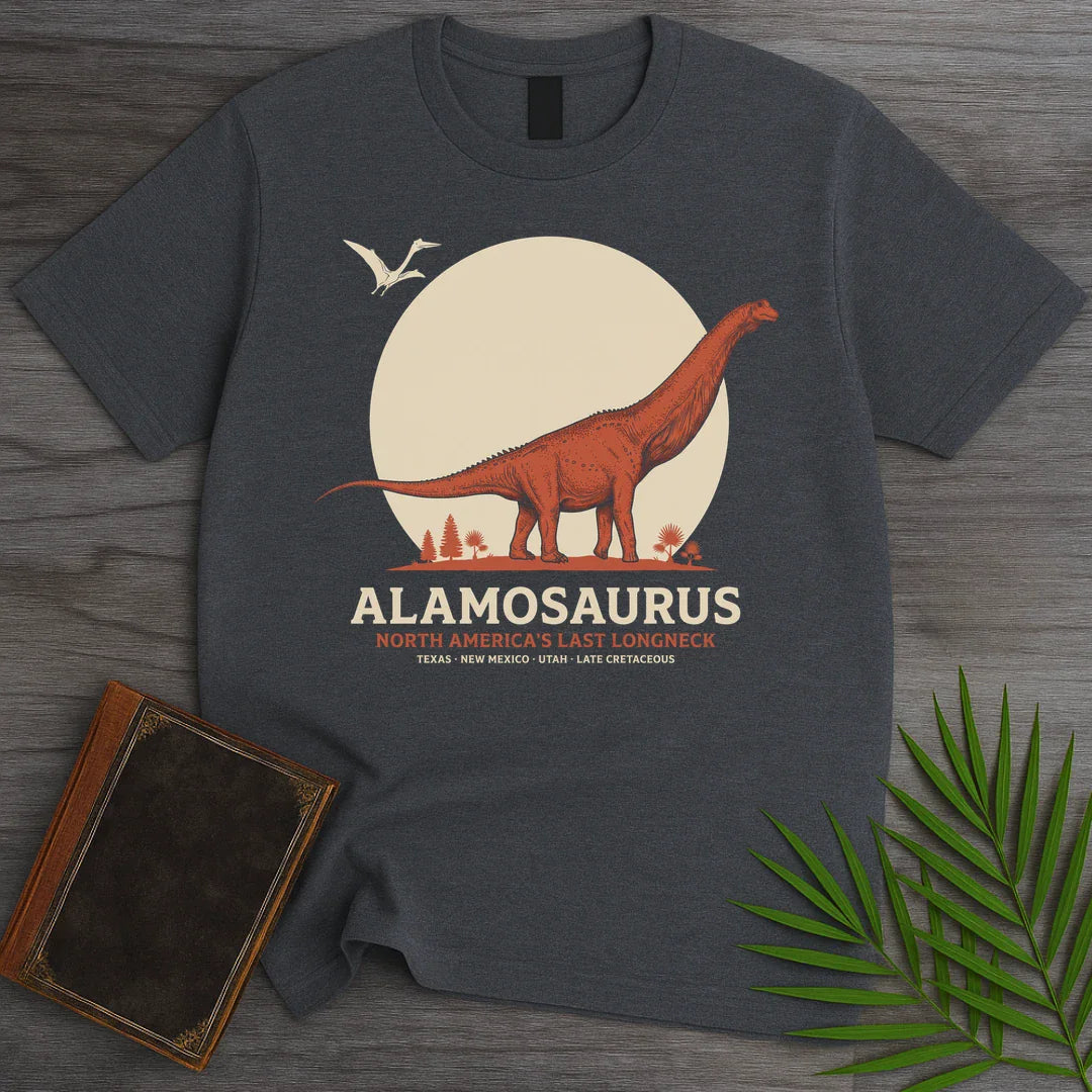 T-Shirt Dark Heather / S Last Longneck Alamosaurus T-Shirt