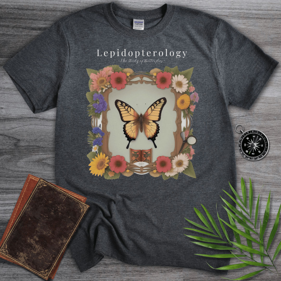 T-Shirt Dark Heather / S Lepidopterology Frame T-Shirt