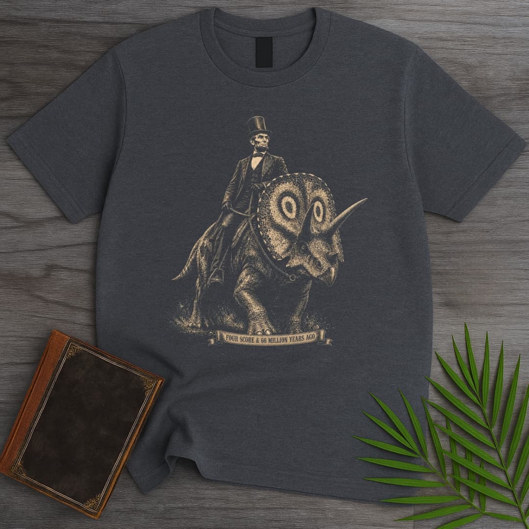 T-Shirt Dark Heather / S Lincoln Four Score 66 MYA T-Shirt