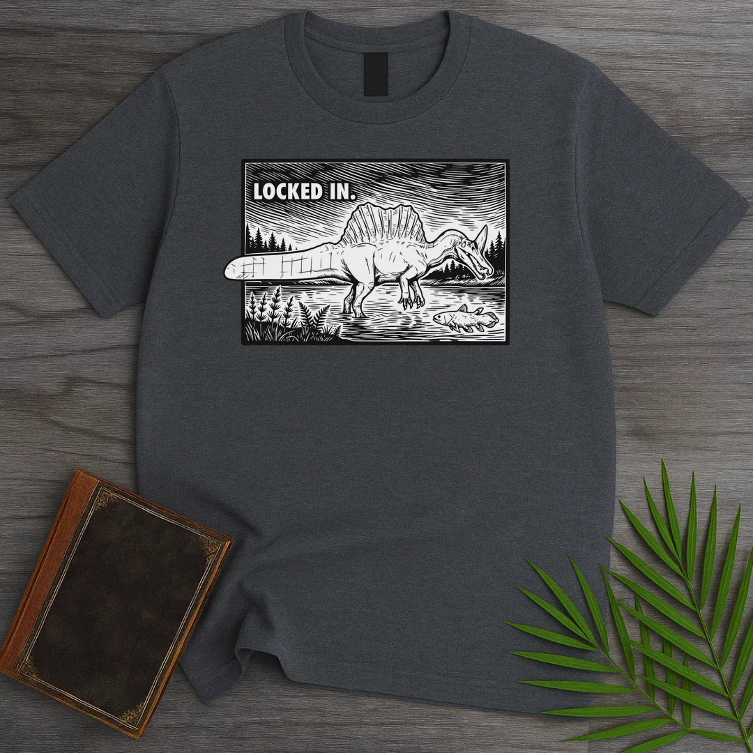 T-Shirt Dark Heather / S Locked In Spinosaurus T-Shirt