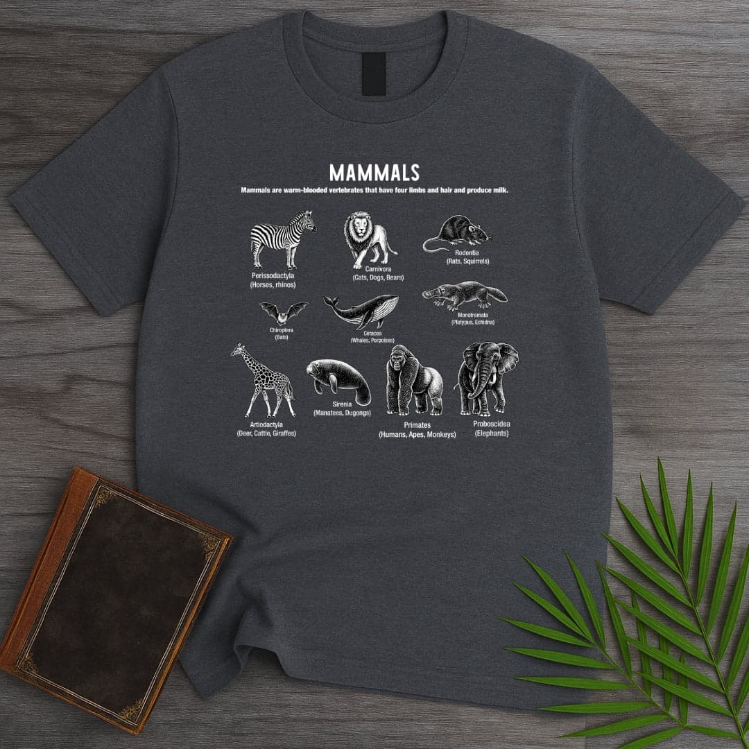 T-Shirt Dark Heather / S Mammals Education T-Shirt