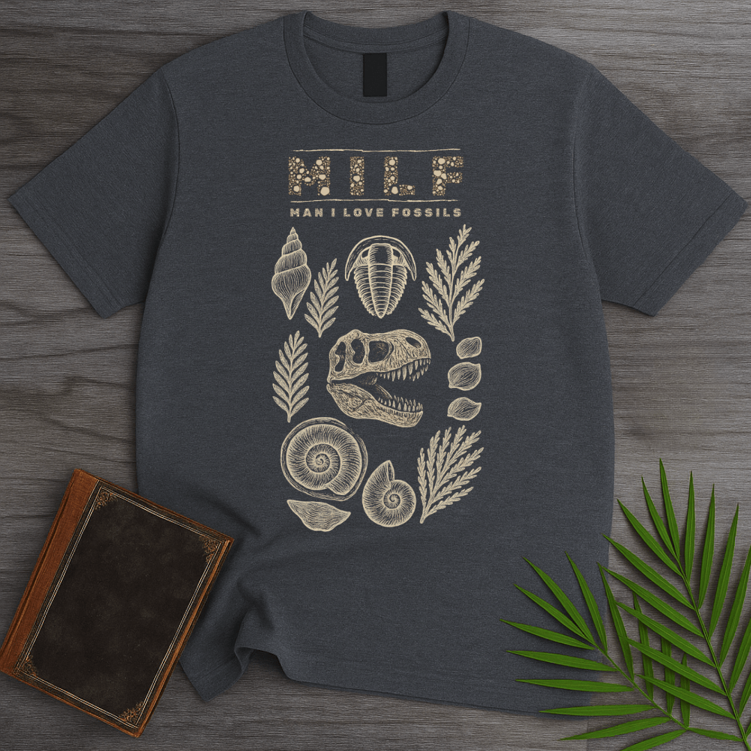 T-Shirt Dark Heather / S Man I Love Fossils T-Shirt