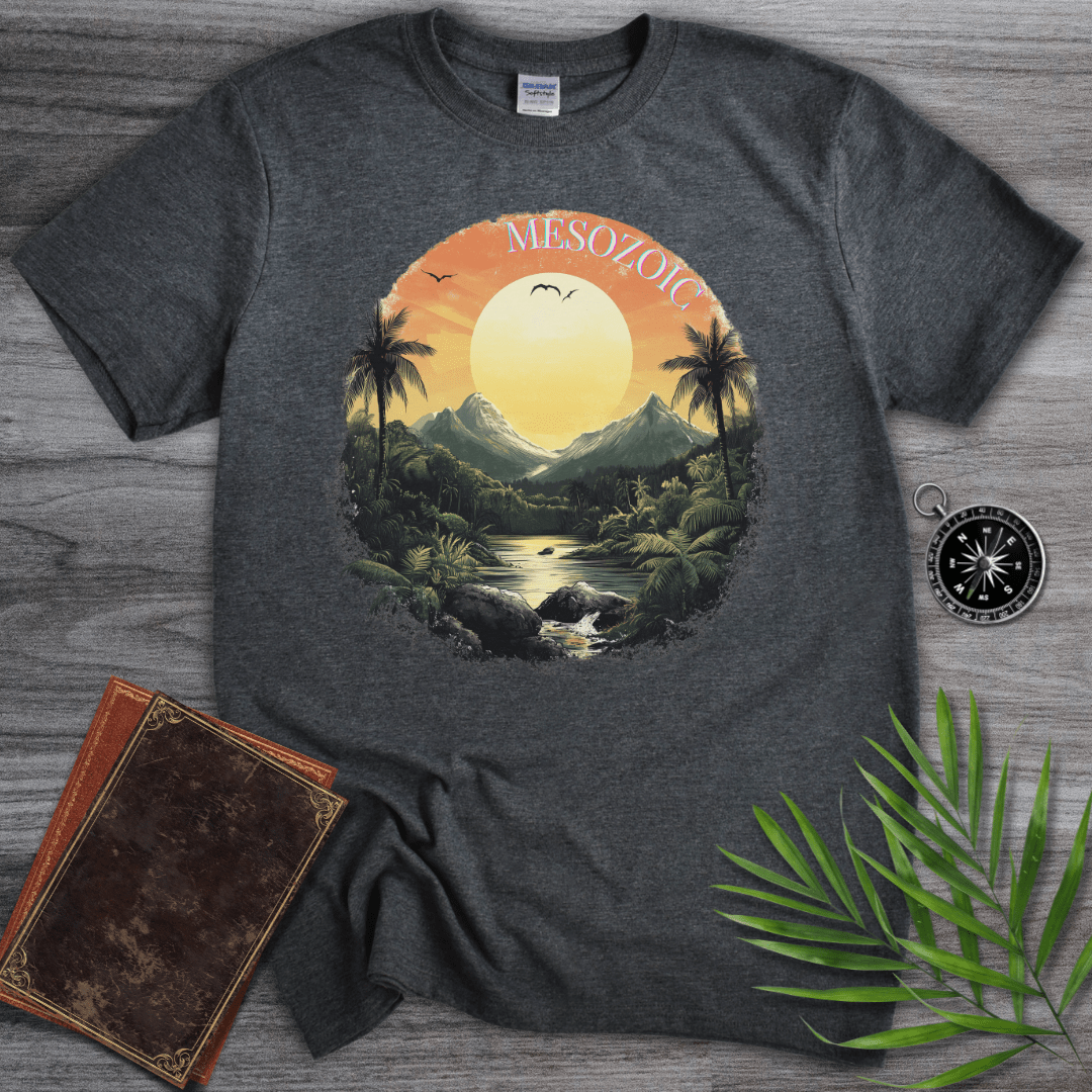 T-Shirt Dark Heather / S Mesozoic: Landscape at Dawn T-Shirt