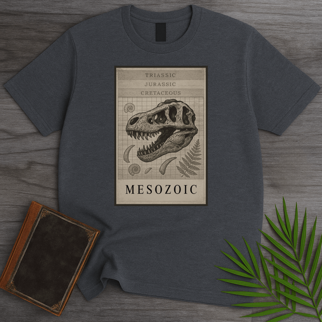T-Shirt Dark Heather / S Mesozoic Skull Study T-Shirt