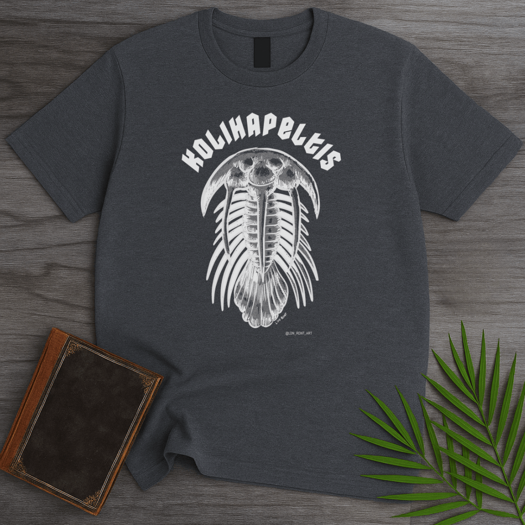 T-Shirt Dark Heather / S Metal Kolihaptelis T-Shirt (ldn_rdnt_art)