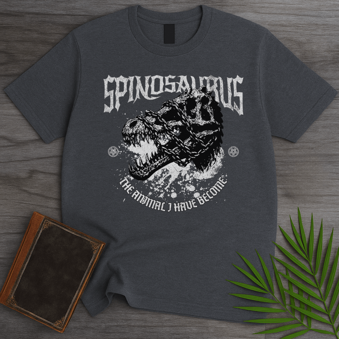 T-Shirt Dark Heather / S Metal Spinosaurus & Chains T-Shirt