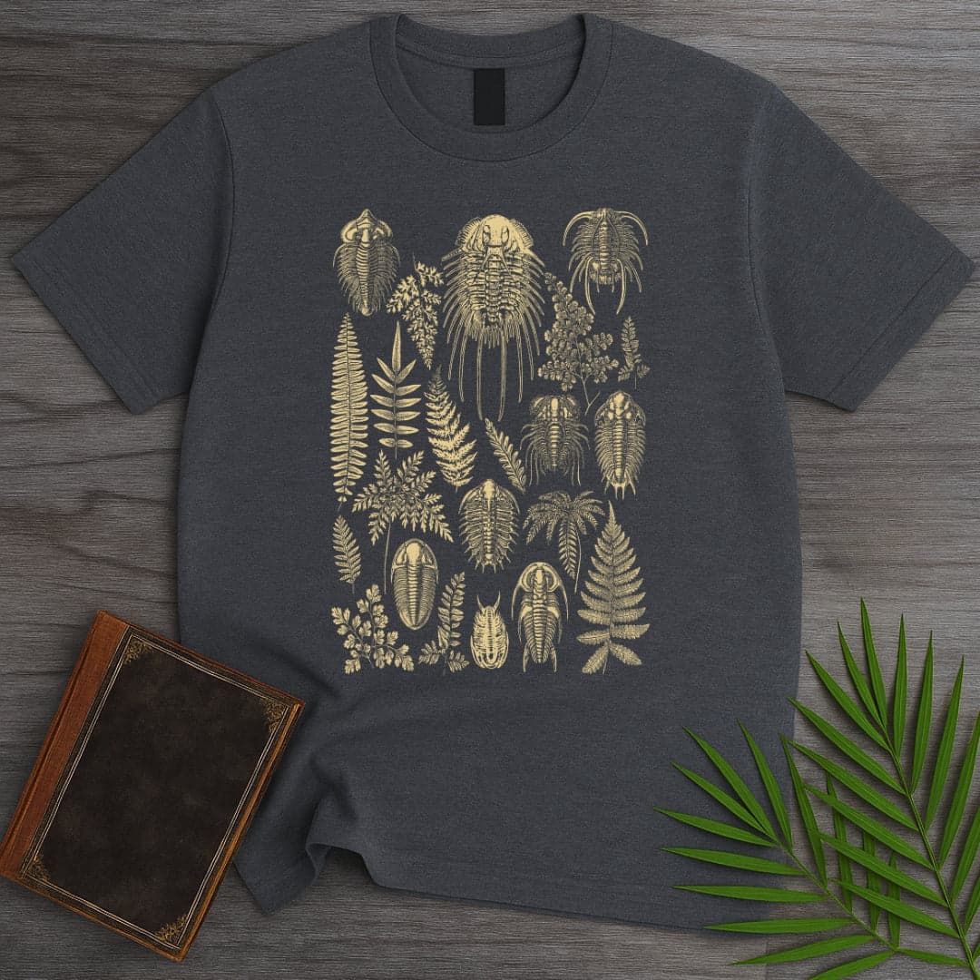 T-Shirt Dark Heather / S Minimal Trilobites Club T-Shirt