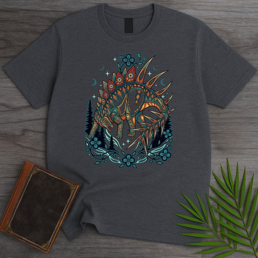T-Shirt Dark Heather / S Miragaia: Cousin of Stegosaurus T-Shirt