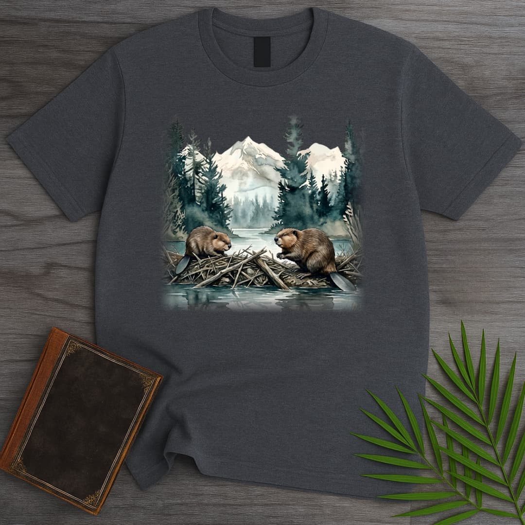 T-Shirt Dark Heather / S Misty Dam Beavers T-Shirt