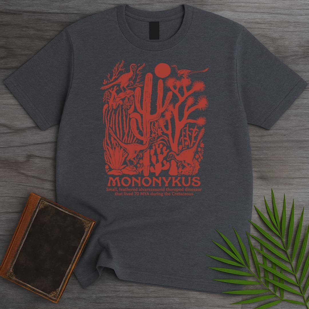 T-Shirt Dark Heather / S Mononykus Vintage Desert T-Shirt